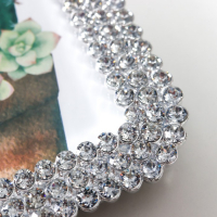 Фоторамка пластик 10х15 см "Пояс из страз" серебро 17,5х12,5 см Фоторамка пластик 10х15 см "Пояс из страз" серебро 17,5х12,5 см