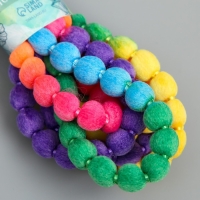 Шнур с помпонами "Радуга" намотка 2 м Шнур с помпонами "Радуга" намотка 2 м