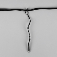 Гирлянда &laquo;Бахрома&raquo; 3 &times; 0.5 м, IP20, тёмная нить, 80 LED, свечение зелёное, 8 режимов, 220 В