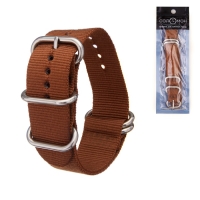 Ремешок для часов "Соломон", 24 мм, l-27 см, коричневый Ремешок для часов "Соломон", 24 мм, l-27 см, коричневый