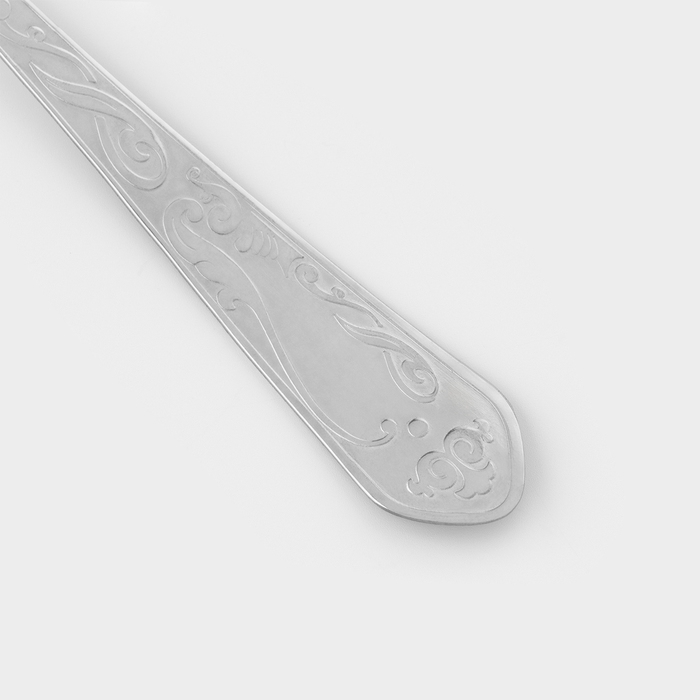 Ложка столовая &laquo;Элегия&raquo;, длина 20 см, толщина 1,5 мм, цвет серебряный