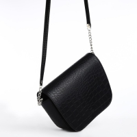 Cумка женская TEXTURA, мессенджер, маленький размер, цвет чёрный Cумка женская TEXTURA, мессенджер, маленький размер, цвет чёрный