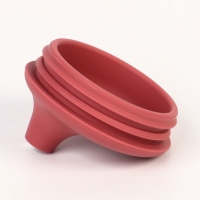 Поильник с трубочкой детский силиконовый &laquo;Try again&raquo;, 200 мл., с ручками, цвет вишневый