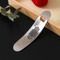 Пресс для чеснока Magistro Steel, 19,5&times;4,5 см, нержавеющая сталь, цвет серебристый