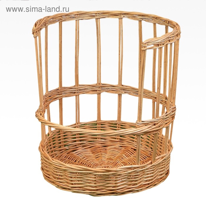 Корзина торговая для багетов, 30х30х40 см, ива