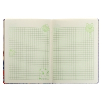 Записная книжка подарочная, А6+, 132 листа, цветной блок, с фигурным хлястиком на магните,обложка пвх, "Аниме", МИКС