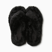 Тапочки женские с открытым носом размер 38, цвет чёрный Тапочки женские с открытым носом размер 38, цвет чёрный