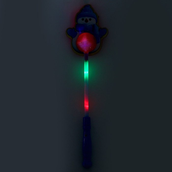 Новый год! Световая палочка &laquo;Снеговик&raquo;, виды МИКС