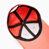 Кепка женская однотонная MINAKU цвет  оранжево-красный, р-р 58