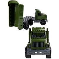 Машинка Тягач &laquo;Бизон&raquo;, с прицепом, военный