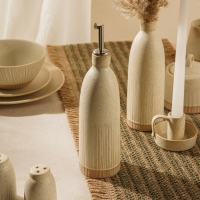Бутылка керамическая для масла и соуса SL Home «Виенто», 500 мл, 7×26 см, цвет бежевый Бутылка керамическая для масла и соуса SL Home «Виенто», 500 мл, 7×26 см, цвет бежевый