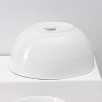 Набор салатников фарфоровых Wilmax &laquo;Юлия Высоцкая&raquo;, 7 предметов: салатник большой d=20 см, салатники малые d=12 см, цвет белый