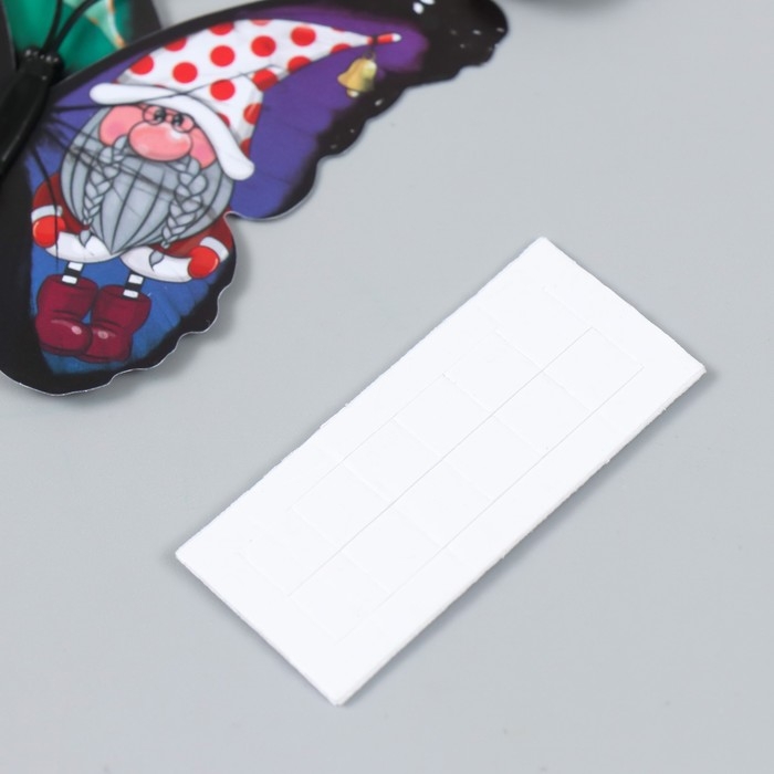 Магнит пластик Магнит пластик "Бабочки. Зимняя сказка" набор 12 шт МИКС 10 см