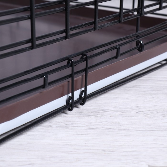 Клетка для собак №4 с поддоном, складная, 94 х 64 х 72 см