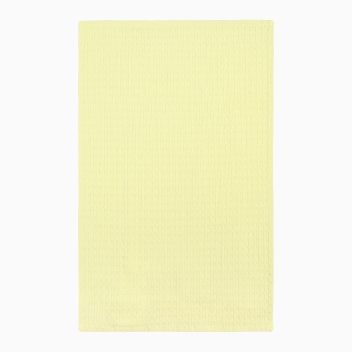 Полотенце "Доляна" цвет жёлтый 35х60 см, 100% хлопок, крупная вафля 220 г/м2