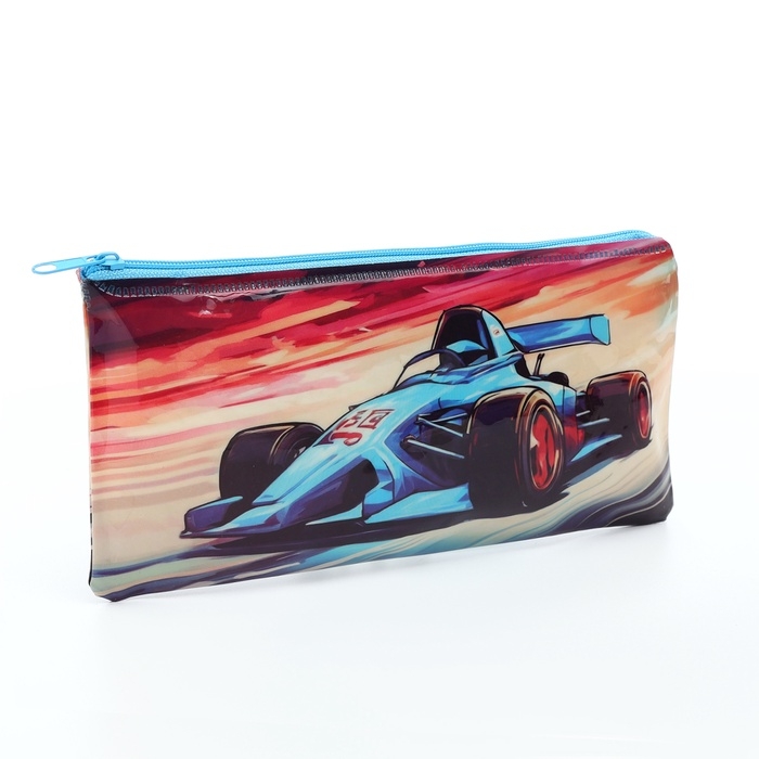 Косметичка-пенал на молнии, цвет синий Косметичка-пенал на молнии, цвет синий