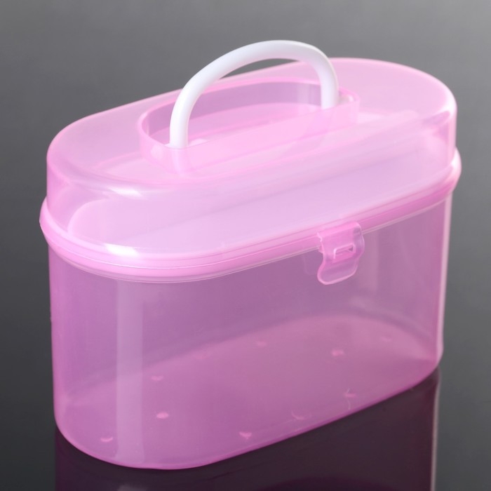 Органайзер для хранения со вставкой, 15&times;7,5&times;10 см, цвет МИКС