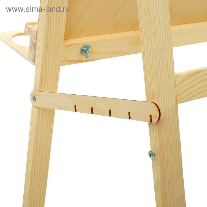 Мольберт тип &laquo;Хлопушка&raquo;, 120 х 60 х 65 см, планшет 60 х 60 см, полка с двумя подстаканниками, неокрашенное дерево, Calligrata