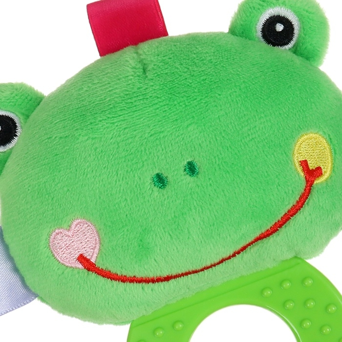 Погремушка мягкая с прорезывателем &laquo;Лягушонок&raquo;, Крошка Я