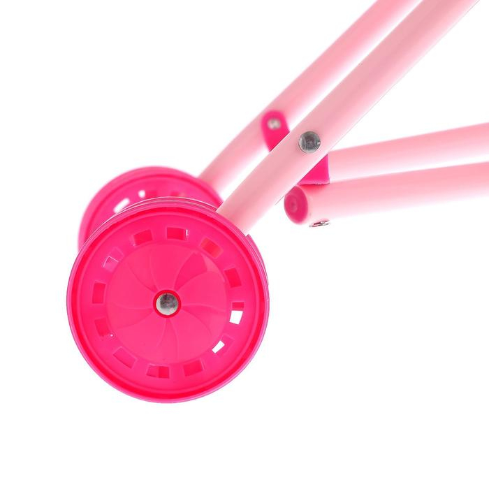 Кукольная коляска, с козырьком, металлический каркас