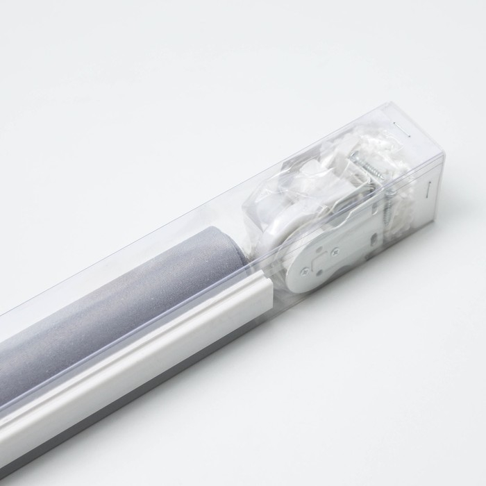 Штора рулонная &laquo;Механика. Блэкаут&raquo;, 90&times;180 см (с учётом креплений 3,5 см), цвет серый