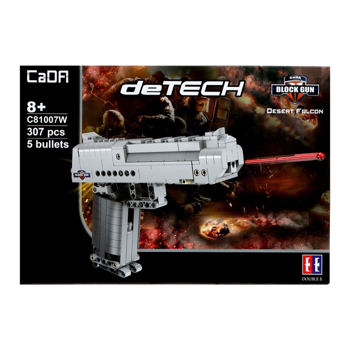 Конструктор техно &laquo;Пистолет&raquo;, 307 деталей, 5 пуль, стреляет