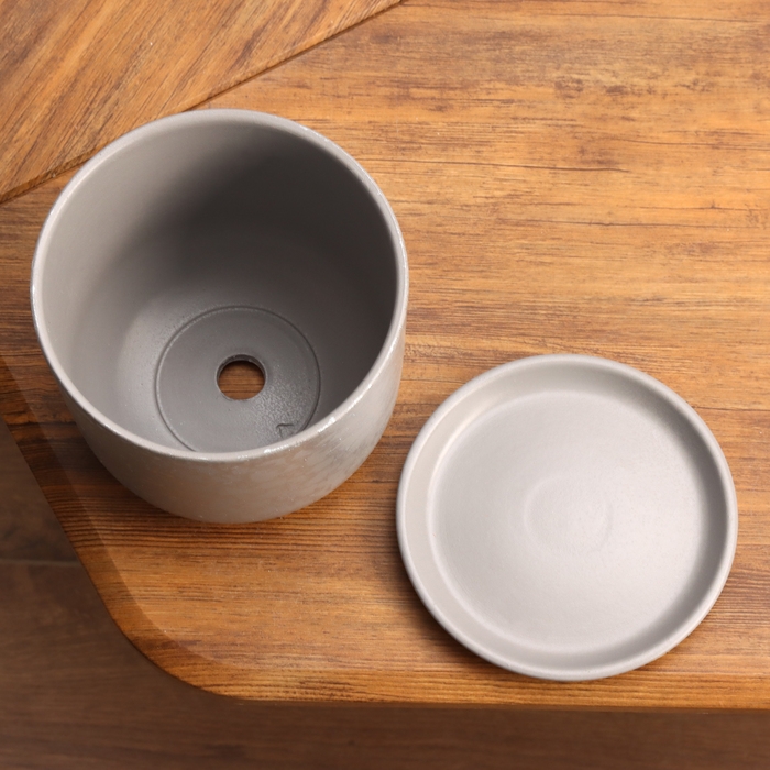 Горшок цветочный Питон серый 1.6 л