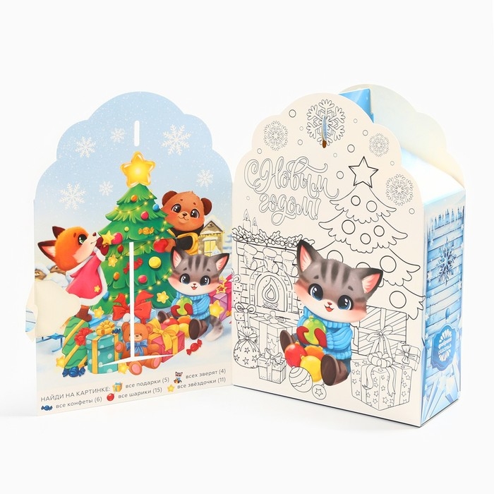 Новый год! Конфеты, с раскраской внутри &laquo;Замок&raquo;, 500 гр