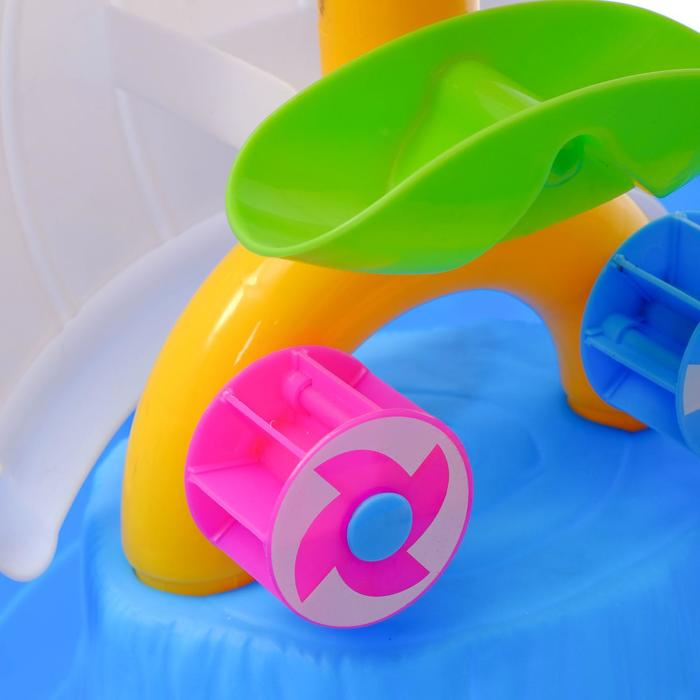 Столик игровой «Кораблик», с песочным набором, 16 аксессуаров для игры с песком и водой, объём ведра 0,25 л Столик игровой «Кораблик», с песочным набором, 16 аксессуаров для игры с песком и водой, объём ведра 0,25 л