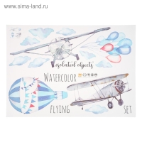 Наклейка пластик интерьерная "Воздухоплавание" 50х70 см