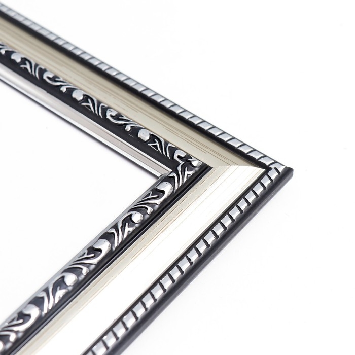 Фоторамка пластик Фоторамка пластик "МИРАМ" 20х20 см серебро (пластиковый экран)