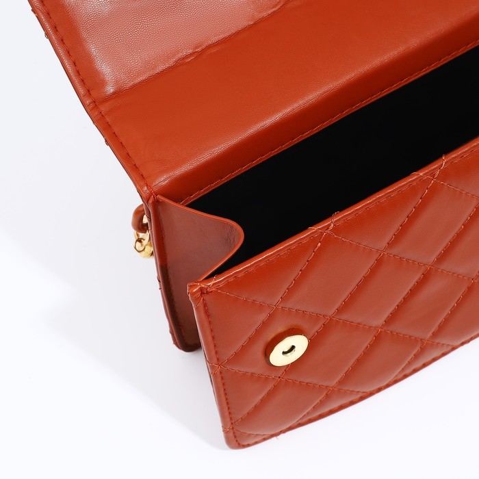 Сумка-мессенджер на магните, цвет рыжий