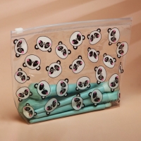 Косметичка из прозрачного PVC 21 х2 х14 см &laquo;Панда&raquo;