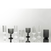 Бокал для вина стеклянный Magistro &laquo;Грани&raquo;, 250 мл, 8&times;14,5 см, цвет графит