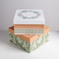 Набор подарочных коробок 5 в 1 «Зимний», 14 х 14 х 8 - 22 х 22 х 12 см, Новый год Набор подарочных коробок 5 в 1 «Зимний», 14 х 14 х 8 - 22 х 22 х 12 см, Новый год