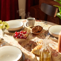 Набор столовый &laquo;Этель&raquo; Floral pattern, скатерть 147x184 +/-2 см с ГМВО, салфетки 40х40 см - 8 шт