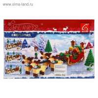 Конструктор новый год &laquo;Сани Санты&raquo;, 228 деталей