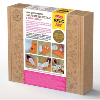 Набор для творчества. Валяние шерстью, брелок &laquo;Зайка&raquo; 2 цв.