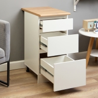 Шкаф напольный Зара 3 ящика 400х600х850 белый