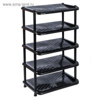 Этажерка для обуви 5-ти ярусная, 49.5&times;31&times;88 см, цвет МИКС