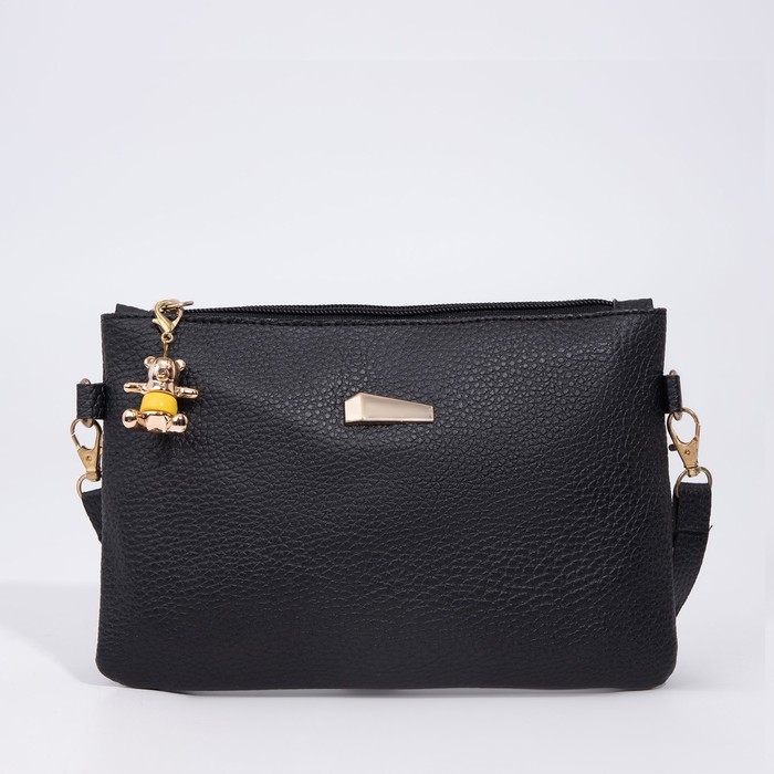 Сумка-клатч на молнии, цвет чёрный Сумка-клатч на молнии, цвет чёрный