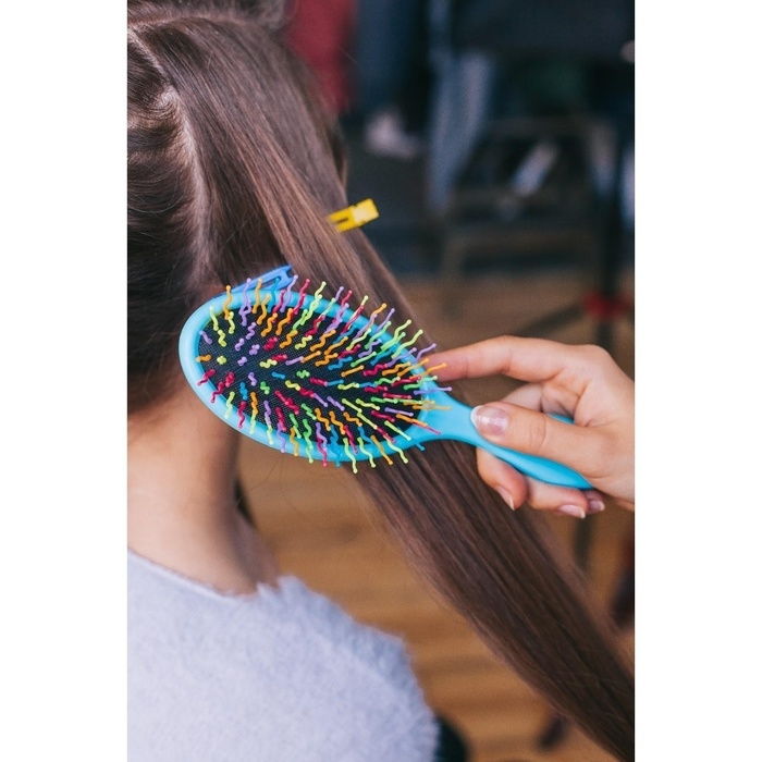 Расчёска массажная, 7 × 22 см, цвет МИКС Расчёска массажная, 7 × 22 см, цвет МИКС