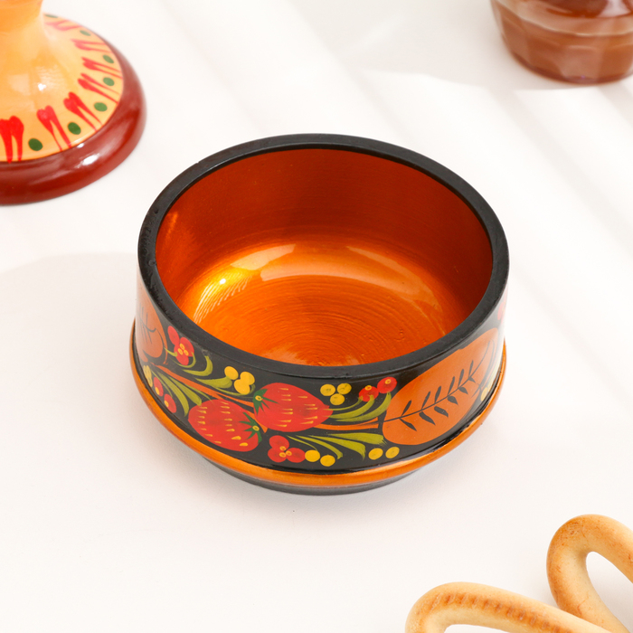 Коробка «Ягодка», большая, 13×7 см, хохлома Коробка «Ягодка», большая, 13×7 см, хохлома