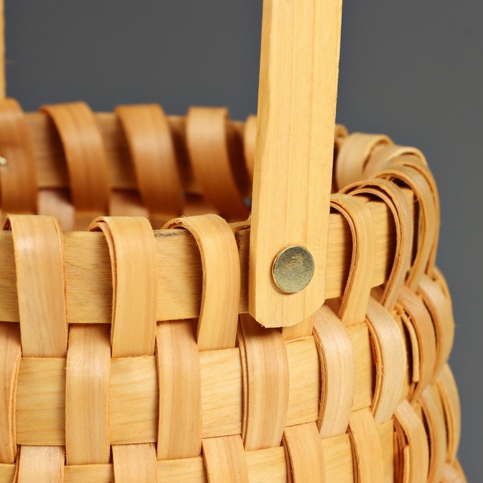 Корзина плетеная, ротанг, 17х12,5/26 см, 1 шт., натуральный