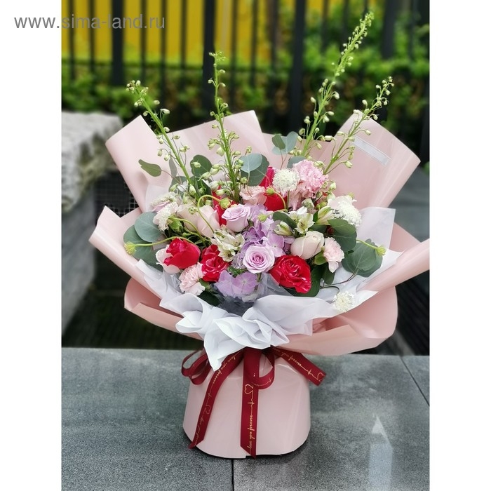 Пленка для цветов Пленка для цветов "Ярко матовая", светло-розовый, 57 см х 5 м 65 микрон