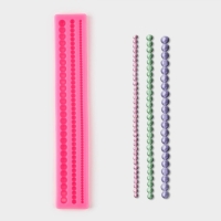 Молд &laquo;Жемчуг&raquo;, силикон, 30&times;5&times;1 см, цвет МИКС