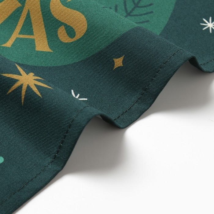 Новый год. Символ года. Змея. Кухонное полотенце Этель "Merry Xmas" 40х70 см, 100% хл, саржа 190 г/м2