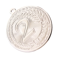 Медаль призовая 196, d= 5 см. 2 место. Цвет серебро. Без ленты Медаль призовая 196, d= 5 см. 2 место. Цвет серебро. Без ленты