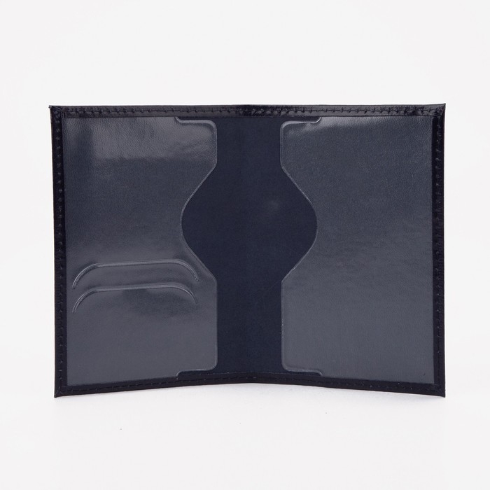 Обложка для паспорта, цвет синий Обложка для паспорта, цвет синий