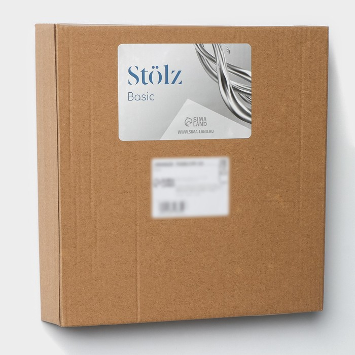 Полка угловая для ванной комнаты Штольц St&ouml;lz, 24&times;24&times;4 см, металл, стекло